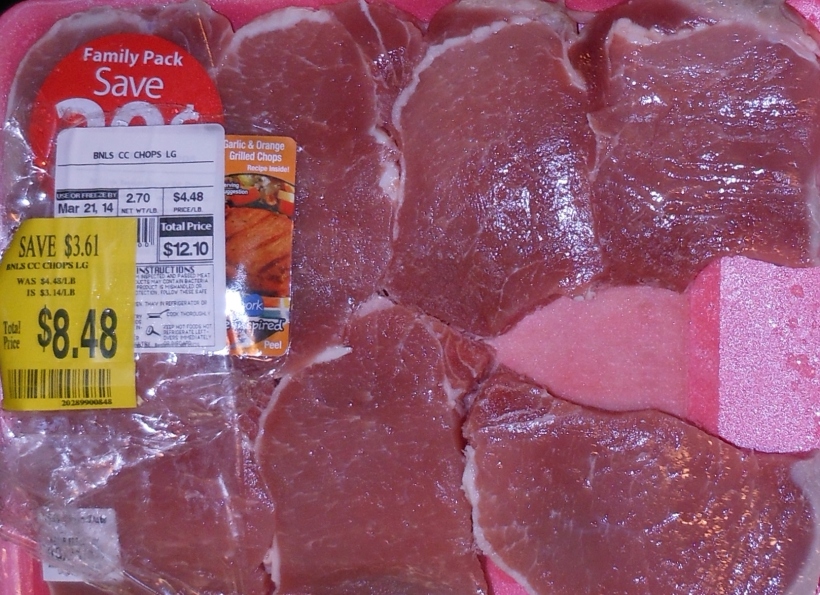 Pork chops - And I got them on sale!   SCORE!